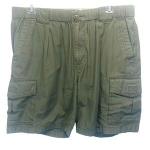 Tommy Bahama Men's Sz XL Relax Cargo Shorts Elastic Waist Drawstring Olive Green